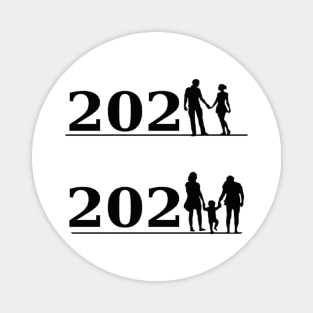 couple first baby in 2023 Magnet